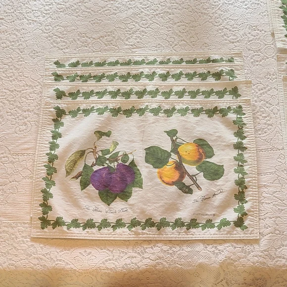 Portmarion Pomona Discontinued Placemats 12 - Picture 2 of 4